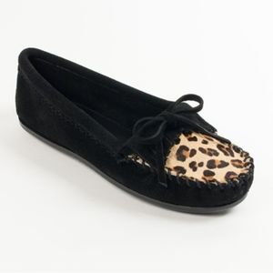 Minnetonka Leopard Moccasins